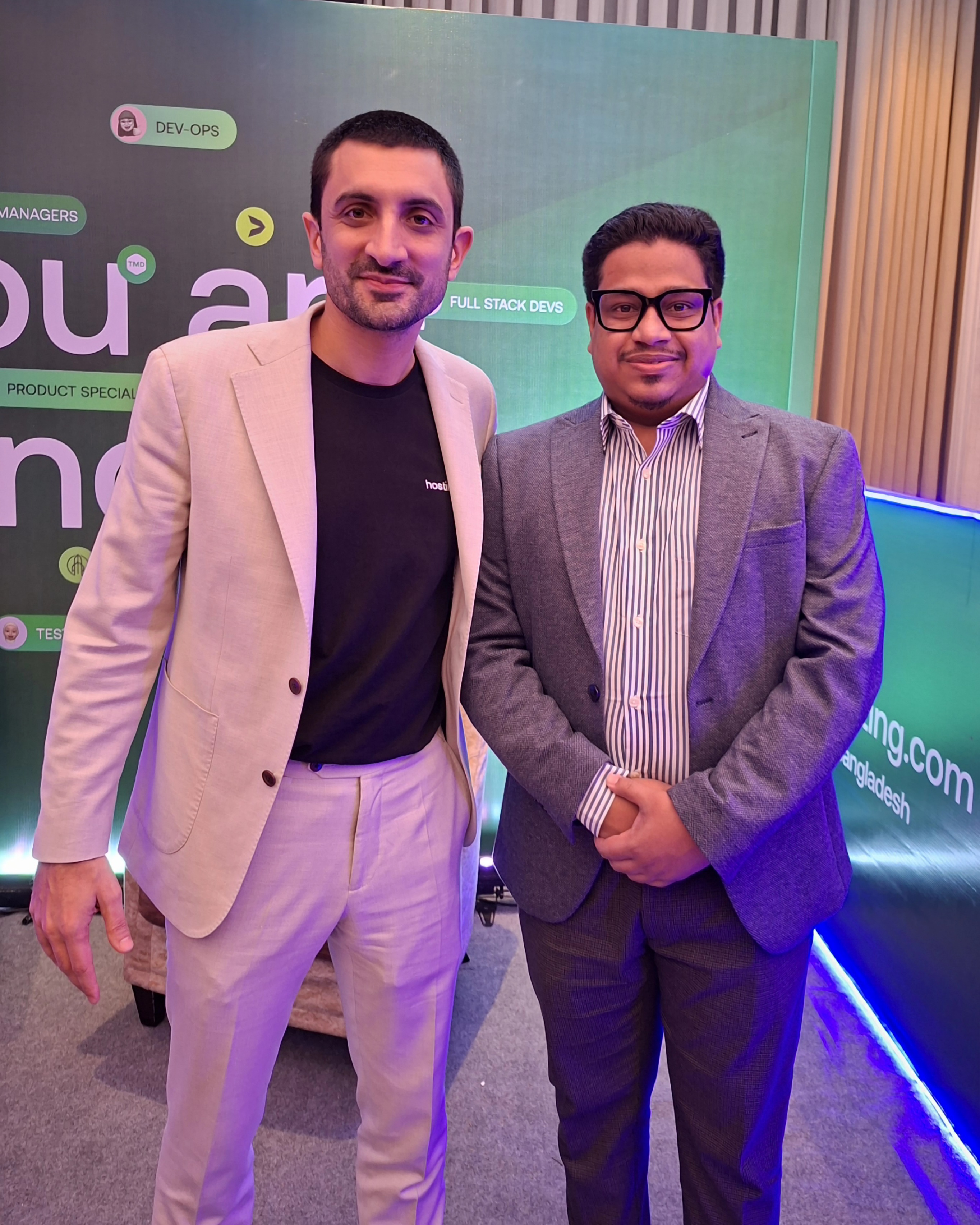 Attended the hosting.com Bangladesh launch event and met Seb de Lemos, CEO &amp; Co-Founder.